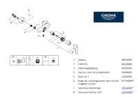 RECAMBIOS MONOMANDO DUCHA EUROSMART GROHE